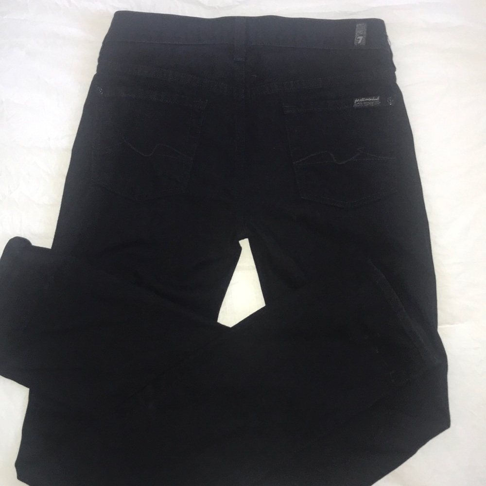 7 for all mankind black straight leg